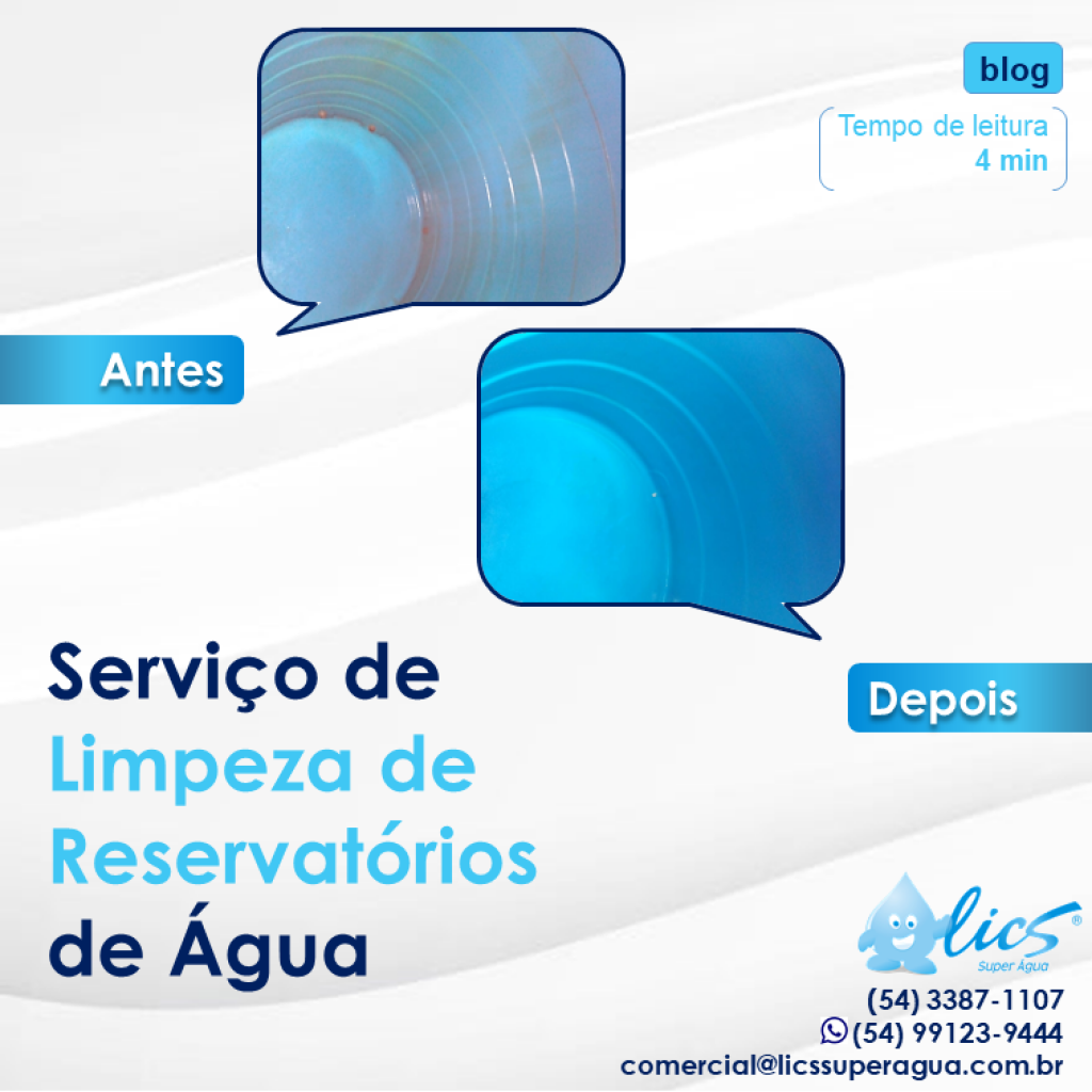 Qual a importância da limpeza de reservatórios de água?